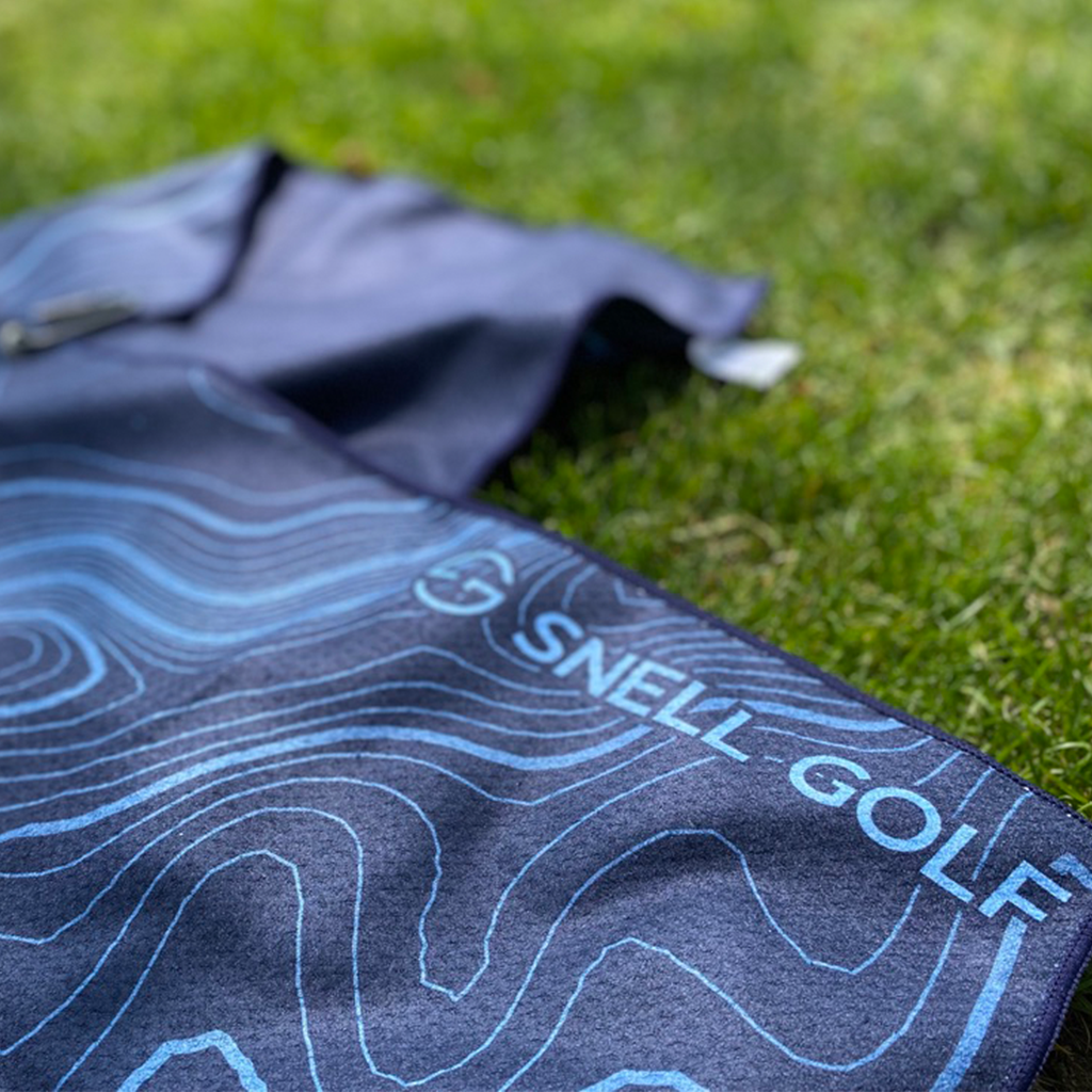 Magnet Caddy Towel Towel Snell Golf Blue  