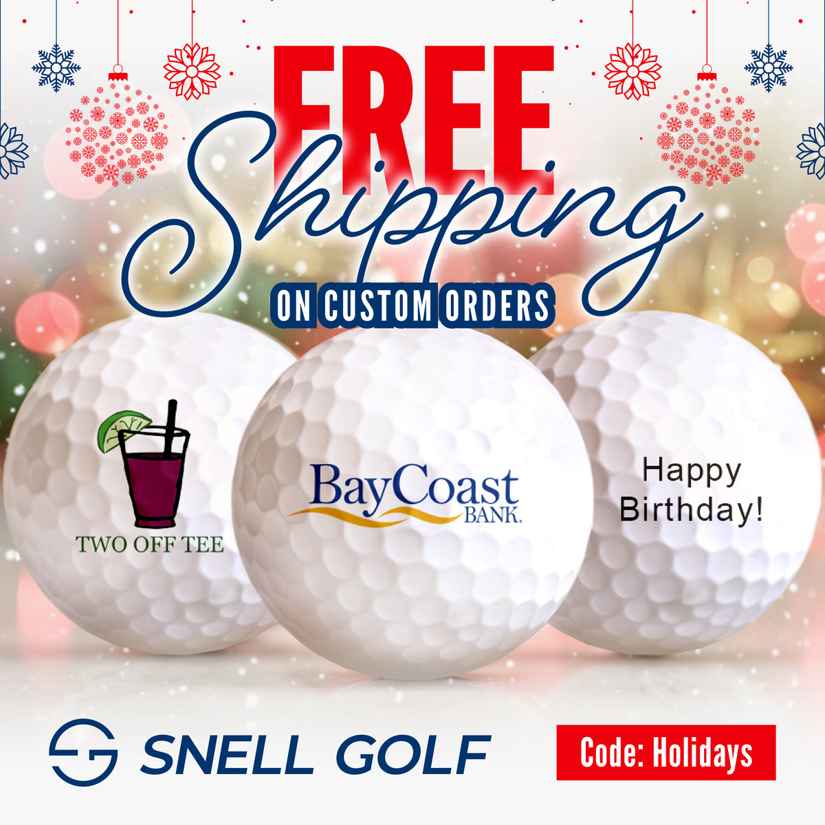 Custom Print Golf Balls