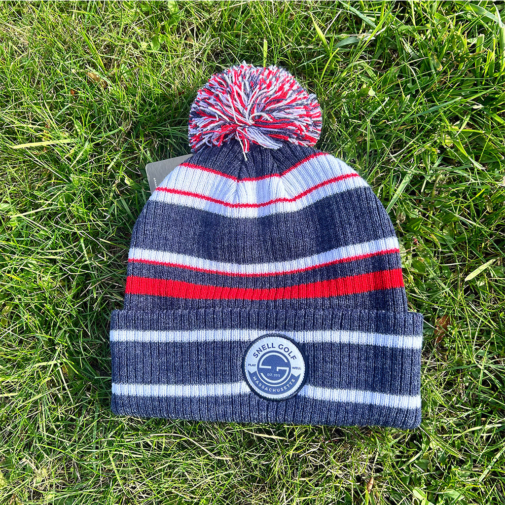 Red and white striped winter hat outlet