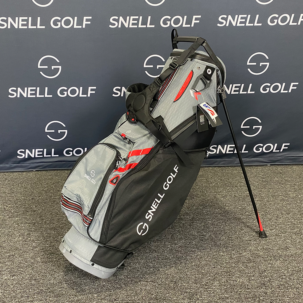 2023 Snell x Sun Mountain Golf Bag - 4.5LS 4-way golf bag Snell Golf Carbon Black &amp; Red  
