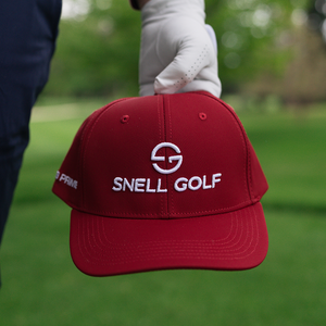 Comfort Performance Cap Hats Snell Golf Cardinal  