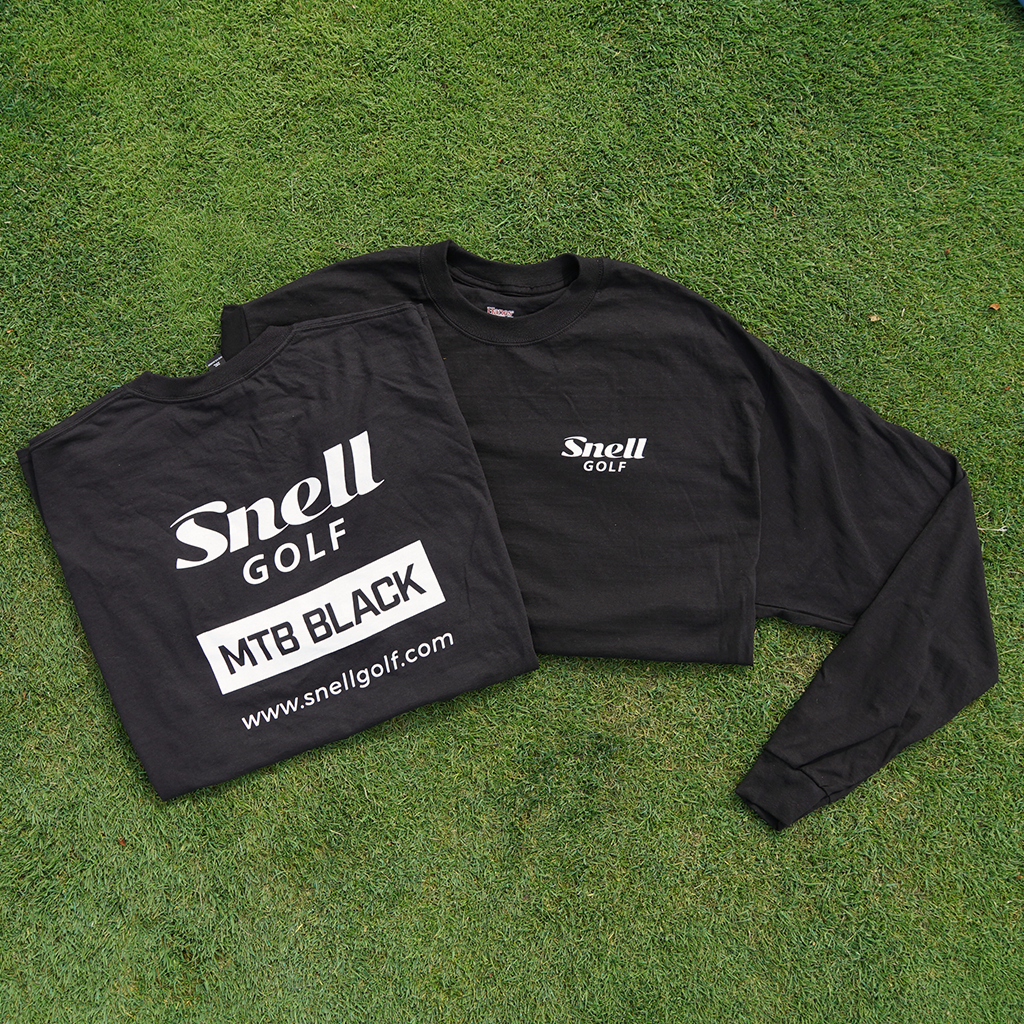 &quot;MTB Black&quot; T-Shirt T-Shirts Snell Golf Small Long 