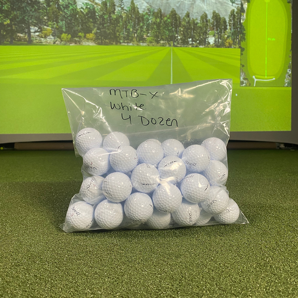 CLOSEOUT MTB-X - Mint Condition - Unpackaged Golf Ball Snell Golf White 4 dozen 