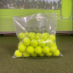 CLOSEOUT MTB BLACK - Mint Condition - Unpackaged Golf Ball Snell Golf Optic Yellow 2 dozen bag 