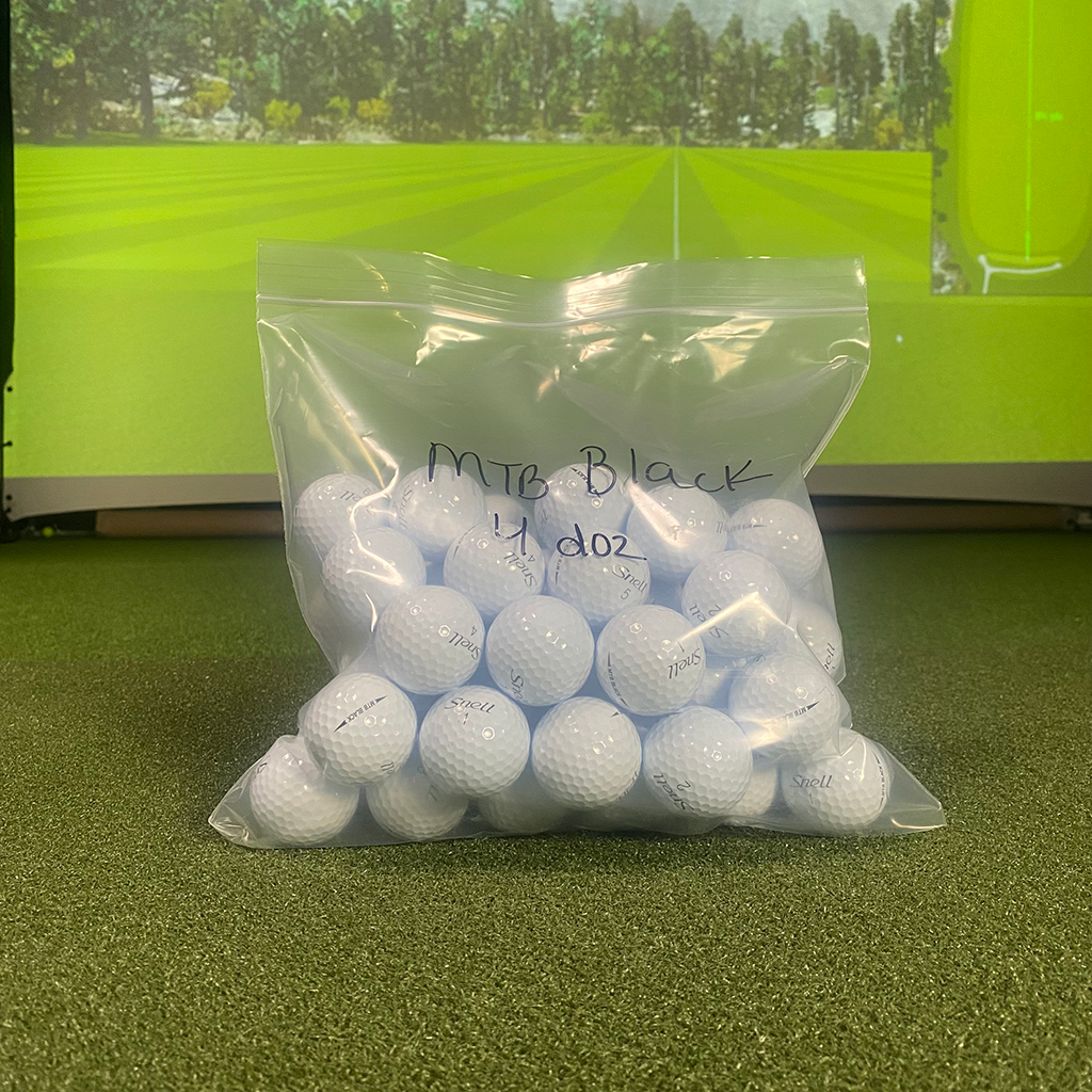 CLOSEOUT MTB BLACK - Mint Condition - Unpackaged Golf Ball Snell Golf White 2 dozen bag 